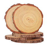 kukmakri 16 PCS Unfinished Wood Slices for Centerpieces, 6.3-7 Inch Natural Wood Slices with Tree Bark Pine and Wood Rounds Discs for DIY Crafts, Centerpieces, Art & Decor kukmakri