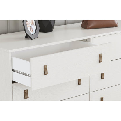 Signature Design by Ashley Aprilyn Farmhouse 6 Drawer Dresser, Whitewash - WoodArtSupply