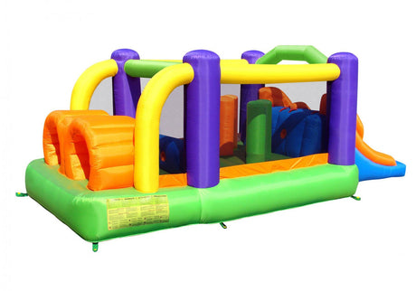 Bounceland Pro Racer Obstacle Bounce House with Dual Slides [Blower NOT Included], Bounce, Climb, Slide All in One, 19 ft x 9 ft x 7 ft H, Great for Big Party, Fun Racing Game for Teams Bounceland
