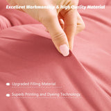 MAXYOYO Japanese Futon Mattress Twin Size Floor Mattress, Thicken Tatami Mat Sleeping Pad Roll Up Mattress Floor Bed Folding Couch Bed Mattress Pad for Guest Room, Pink, Twin MAXYOYO