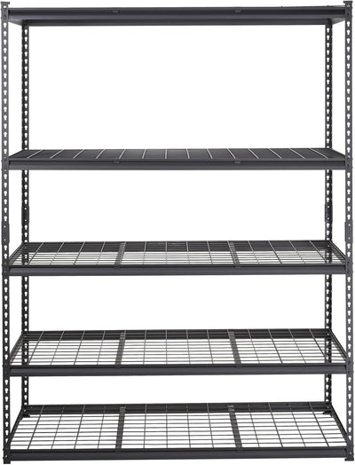 Garage Shelving, 5 Tire Storage Shelving Heavy Duty Garage Shelves 3000LBS Load Bearing, Full Metal Shelving Units, Durable Construction, Adjustable Shelves, Easy Assembly, 60''W x 24''D x 78''H