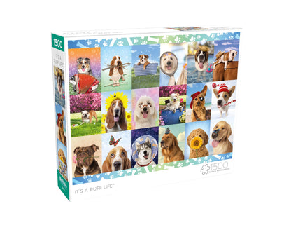 Buffalo Games - Michael Quackenbush - It's a Ruff Life - 1500 Piece Jigsaw Puzzle for Adults Challenging Puzzle Perfect for Game Nights - Finished Size is 38.50 x 26.50