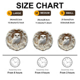 KAAYEE Wooden Puzzles for Adults, 3D Vision Effect Owl Wooden Jigsaw Puzzles, 200pcs Unique Shape Animal Wood Puzzle Adult, 3D Effect Flat Puzzle Birthday Gifts Family Game (M-11.4 * 11.2in) KAAYEE