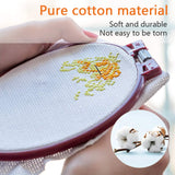 Papillon Classic Reserve Aida Cross Stitch Fabric, 14 Count White Cotton Cloth for Embroidery (59 x 39 Inch) Papillon