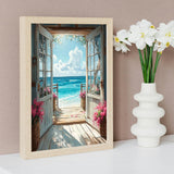 MBNTJHT Scenery Diamond Art Kits for Adults,DIY Landscape Beach Diamond Painting Kits for Adult Beginners,Easy Seascape 5D Round Drill Painting by Diamonds Art and Crafts for Home Decor 12X16 lnch. MBNTJHT