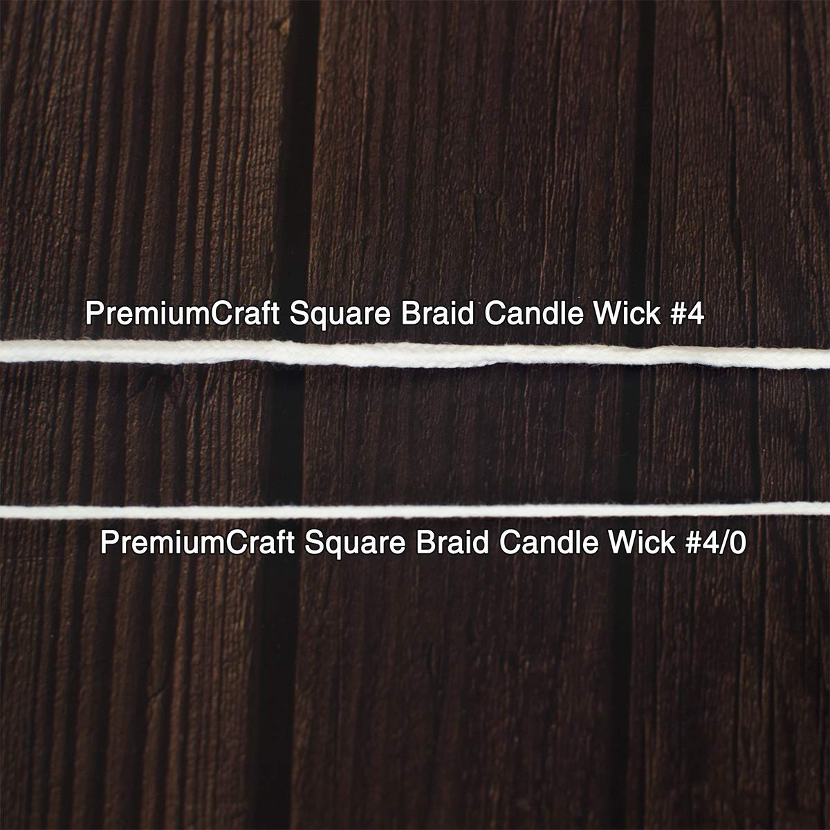 PremiumCraft Square Braid Cotton Candle Wick - #4 PremiumCraft