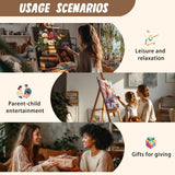 XTCIXAL 4 Pack Paint by Numbers Kit for Adults with Framed and Easel, Beach Paint by Number Kits, Sea Turtle Acrylic Oil Painting with Brushes for Home Wall Decor (8x12 Inch) XTCIXAL