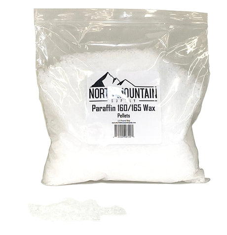 North Mountain Supply Paraffin Wax Pellets - Great for Candle Making - 160/165-2.5lb Bag North Mountain Supply