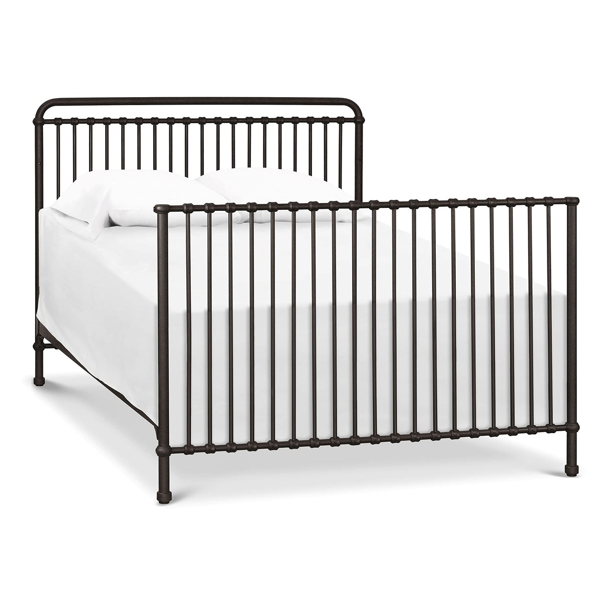 Namesake Winston 4-in-1 Convertible Metal Crib in Vintage Iron, Greenguard Gold Certified NAMESAKE
