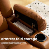 Dual Motor Power Lift Recliner Chair for Elderly with Massage and Heat, Oversized Lift Chair with Arm Storage, Lay Flat Lift Recliner for Adults, Big Tall, Infinite Position, Camel Rhevoy