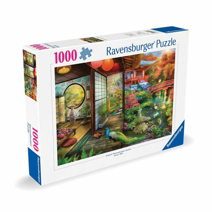 Ravensburger Japanese Garden Teahouse 1000 Piece Jigsaw Puzzle for Adults - 12000635 - Handcrafted Tooling, Made in Germany, Every Piece Fits Together Perfectly