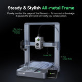 Creality Hi Combo 3D Printer, Multi Color 3D Printer with CFS, 500mm/s High Speed Auto-Leveling Automatic Filament Reading Clog-Free Extruder 95% Pre-Assemble All-Metal Body 10.24×10.24×11.81inch Creality
