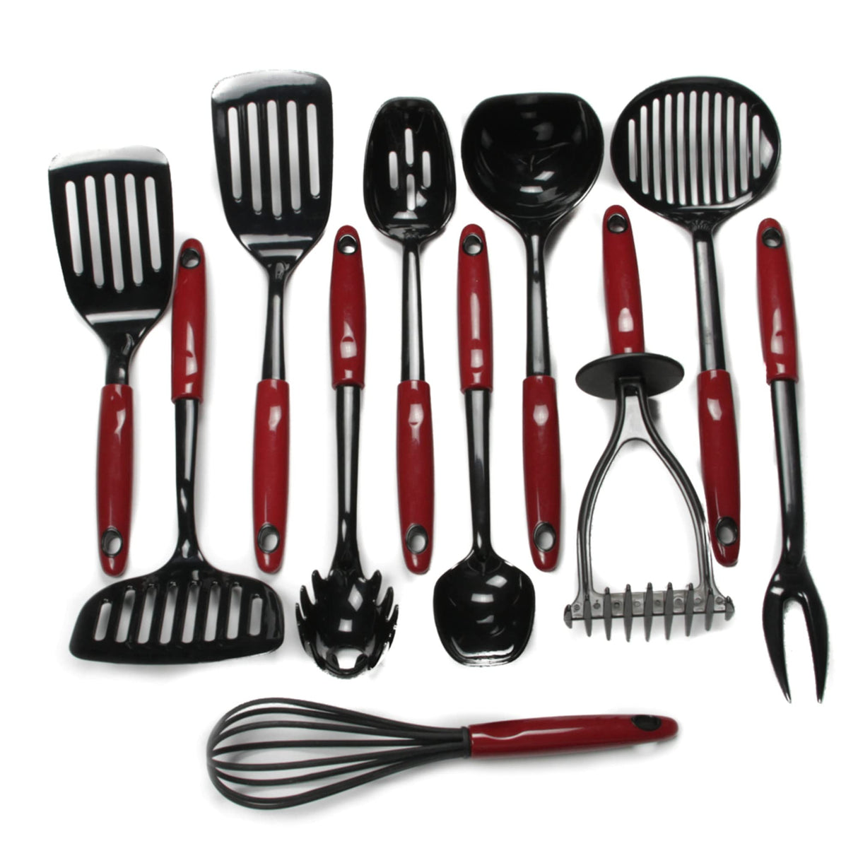 Chef Craft Select Nylon Meat Cooking Fork, 13 inch, Red Chef Craft