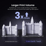LGT Longer LK5 Pro 3D Printer Upgraded with Dual Blower Kit, Large Print Size 11.8"x11.8"x15.7"(300x300x400mm), Open Source, Removable Lattice Glass Platform, Diagonal Rod and Resume Printing, DIY Longer