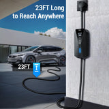 Tera Electric Vehicle Charger Portable: Level 2 & 1 J1772 16A 8A 110V 240V ETL NEMA 14-50 Plug Indoor & Outdoor EV Charging Station with NEMA 5-15 Adapter Cord 23FT Cable P02 Tera