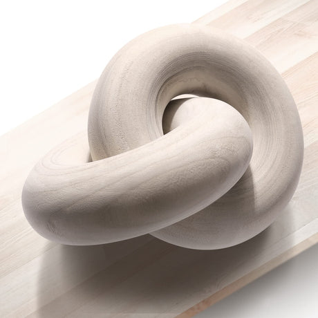 MINCORD Round Coffee Table Wood Knot Decor, Shelf Decor, Wooden Chain Link Decor, Coffee Table Decor, Boho Home Decorations for Living Room, Farmhouse Dining Table Decor MINCORD