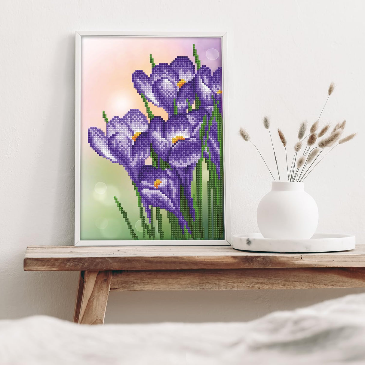 DIAMOND DOTZ Spring Crocus Diamond Painting Kits for Adults - Diamond Art Kits a Relaxing Creative Craft Kit with Dotz Gems 13x9 DIAMOND DOTZ