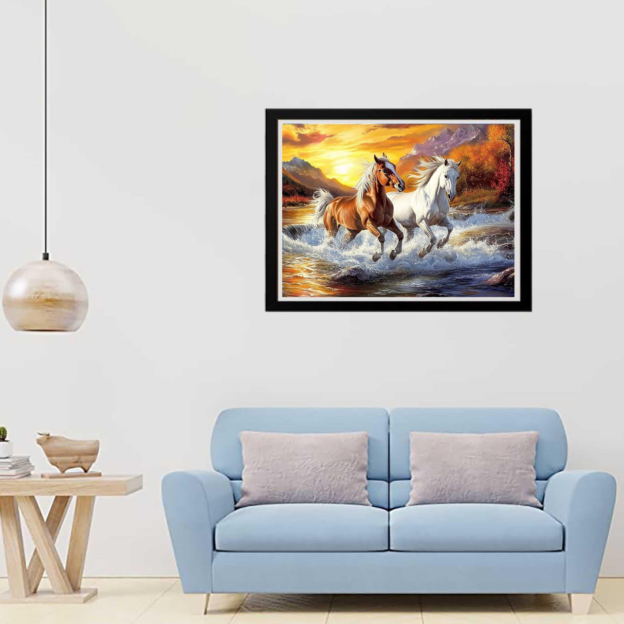 Zariocy Paint by Numbers Kits for Adults - Horse DIY Oil Paintings Canvas Acrylic Paint Set - Animal Paint by Numbers Kit for Beginners and Ideal for Home Decor 16x20 inch Zariocy