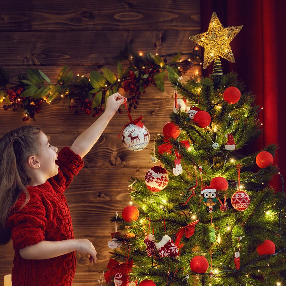 Christmas Tree Toppers Xmas Glitter Gold Hollow Star Treetop Topper for Christmas Tree Decoration. 1 XIMISHOP