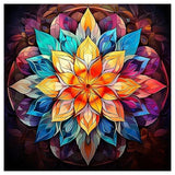 DPDAKIT Diamond Art Kits for Adults, Mandala Diamond Painting Kits for Beginner, 5D DIY Round Full Gem Art Crafts for Home Wall Decor Gift, 12x12inch DPDAKIT