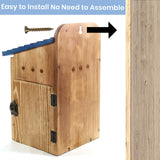Blue Bird Houses for Outside - Durable Birdhouses for Outdoors with Clear View Panel & Predator Guard for Bluebird Wren Swallow Finch Chickadee Cardinal Predimeza