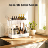 Pipishell Slim Storage Cart with Wheels, 4 Tier Bathroom Storage Organizer Rolling Utility Cart for Bathroom Kitchen Laundry Room Office Narrow Place (White) Pipishell