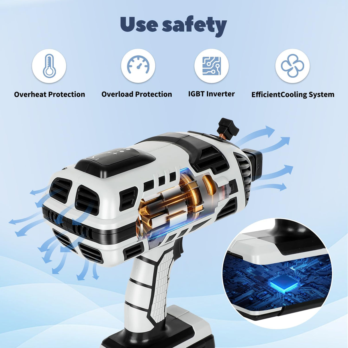 Portable Welding Machine, 110V Handheld Welder Machine with IGBT Inverter 6 Variable Current Adjustment 20-120Amp Output Portable ARC Welding Machine for 1/16"-1/8" All Size Welding Rod FAHKNS