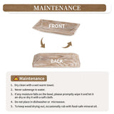 Hanobe Decorative Wood Dough Bowl: Long Wooden Centerpiece Table Decorations Natural Candle Holder Tray Decor Rustic Unfinished Trough Centerpieces for Dining Room Kitchen, White Hanobe