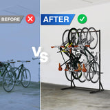 Yes4All Freestanding Bike Storage Rack, 300 Lbs 5 Levels Sturdy Steel Vertical Bike Rack, Bike Racks for Home and Garage Organizer, Indoor/Outdoor Bike Storage Rack Yes4All