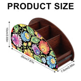JZHYOAN Flower DIY Diamond Painting Remote Control Holder Double Sided Diamond Art Painting Kit Storage Box Storage Containers for TV AC Remotes Makeup Brushes Desk Supplies Table JZHYOAN