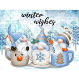 Gnomes Diamond Painting for Adults, Full Drill Round Gnomes DIY Diamond Art. Winter Diamond Painting Kits for Adults, Christmas Diamond Painting Kits 5D Gem Art Home Wall Decor 12x16inch. Generic