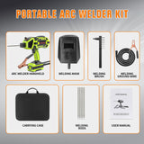 YesRight 110V 120Amp Welding Machine Handheld Portable ARC Welder Gun Hand Held Welder Machine with Digital Display IGBT Inverter 6 Variable Current Adjustment for 1/16''-1/8'' Welding Rods, Green YesRight