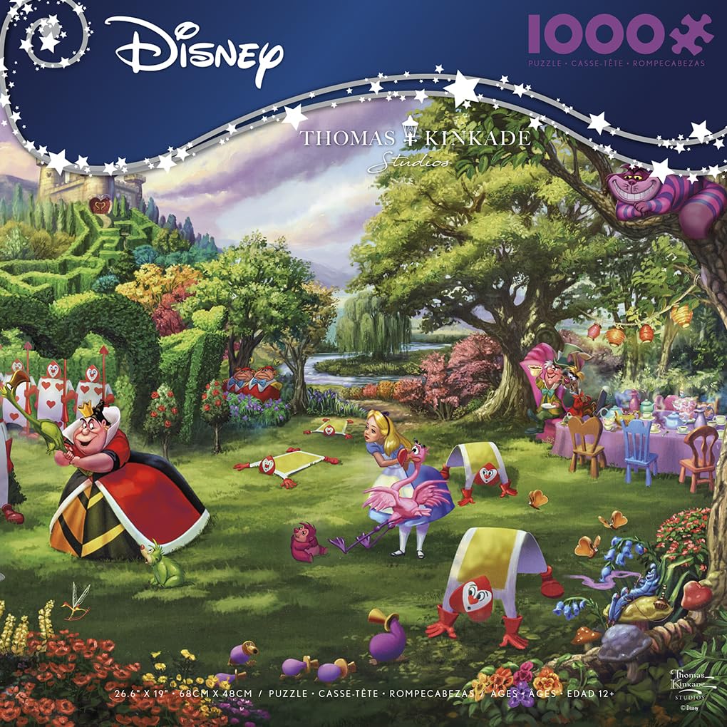 Ceaco - Thomas Kinkade - Disney - Queen of Hearts - 1000 Piece Jigsaw Puzzle Ceaco