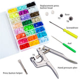 LYNDA Snaps and Snap Pliers Set, 360 Sets T5 Plastic Buttons for Sewing and Crafting LYNDA