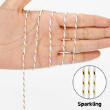 328 Feet Cotton Bakers Twine, Gold Metallic Wedding & Holiday Twine KINGLAKE