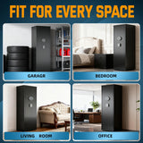 8-10 Long Gun Safe for Rifles and Pistols with Digtal Keypad, Quick Access Rifle Safe with Dual Alarm and Mute Mode, Gun Cabinets for Rifles and Shotguns with 2 Removable Shleves, Easy Assemble Yiosotne