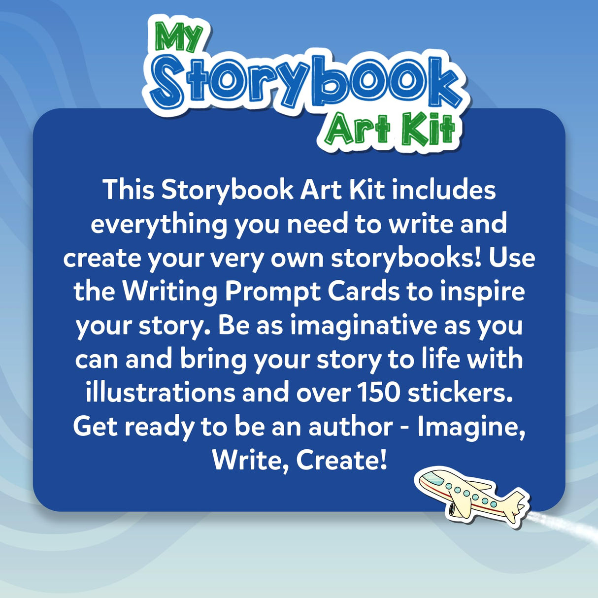 Skillmatics Storybook Art Kit - Create Adventure Stories, DIY Craft & Writing Kit with 300+ Stickers, Scrapbooking & Journal Activity, Gifts for Kids Ages 5, 6, 7, 8, 9, 10 Skillmatics