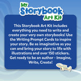 Skillmatics Storybook Art Kit - Create Adventure Stories, DIY Craft & Writing Kit with 300+ Stickers, Scrapbooking & Journal Activity, Gifts for Kids Ages 5, 6, 7, 8, 9, 10 Skillmatics