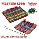 Pepperell Weaving Loom Retro Craft Kit, Red, 1 Count (Pack of 1) Pepperell Crafts