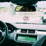 NUOBESTY Sublimation Air Freshener Blanks - 1 Set Car Scented Hanging Sheets Heart Shaped DIY Sublimation Air Freshener with 5 Elastic Strap for Home Car Decoration NUOBESTY