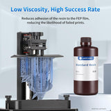 ANYCUBIC 3D Printer Resin Bundle, 405nm SLA UV-Curing Resin with High Precision and Quick Curing & Excellent Fluidity for LCD 3D Printing (4Packs*1kg Grey, 4kg in Total) ANYCUBIC