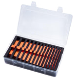 Neitra Router Table Setup Blocks Woodworking - 14pcs Aluminum Alloy Precision Setup Bars for Routers Tables Saw Accessory, Measuring Height Depth Angle Gauge with Storage Case (Each in Varies Thick) Neitra