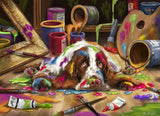 Vermont Christmas Company Puppy Picasso Jigsaw Puzzle 1000 Piece Vermont Christmas Company