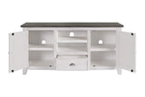 Martin Svensson Home Monterey TV Stand, White with Grey Top Martin Svensson Home