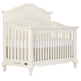 Evolur Aurora 5-In-1 Convertible Crib In Ivory Lace, Greenguard Gold Certified, Features 3 Mattress Height Settings, Sturdy And Spacious Baby Crib, Wooden Furniture, 832-FW Evolur