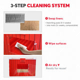 EPHIFY Red Barn Chicken Coop for 1-8 Chicks | 2025 Upgraded Chicken Brooder Box for Chicks, Ducklings, Quail | Portable & Lightweight Plastic Housing EPHIFY