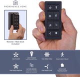 Prominence Home Madison County, 42 Inch Industrial Style LED Ceiling Fan with Light, Pull Chain, Three Mounting Options, Modern Dual Finish Blades, Reversible Motor - 50588-01 ( Bronze) Prominence Home