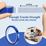 KIWIHUB 3 Rolls 10mm x33m(108ft) Heat Tape for Sublimation,Blue High Temperature Heat Resistant Tape,Heat Transfer Tape for Heat Press Vinyl,No Residue KIWIHUB