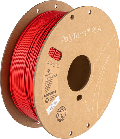 Polymaker Dual Color Matte PLA Filament 1.75mm Black-Red, Coextrusion 1.75 PLA 3D Printer Filament 1kg - Experience a Unique Dichromatic Matte Finish with PolyTerra PLA 1.75mm (+/- 0.03mm) - WoodArtSupply