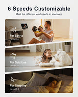 CubiCubi Ceiling Fans with Lights - 52 inch Black Ceiling Fan with Light and Remote/APP, Dimmable, Super Quiet, Modern Ceiling Fan for Indoor Bedroom, Living Room, Kitchen CubiCubi